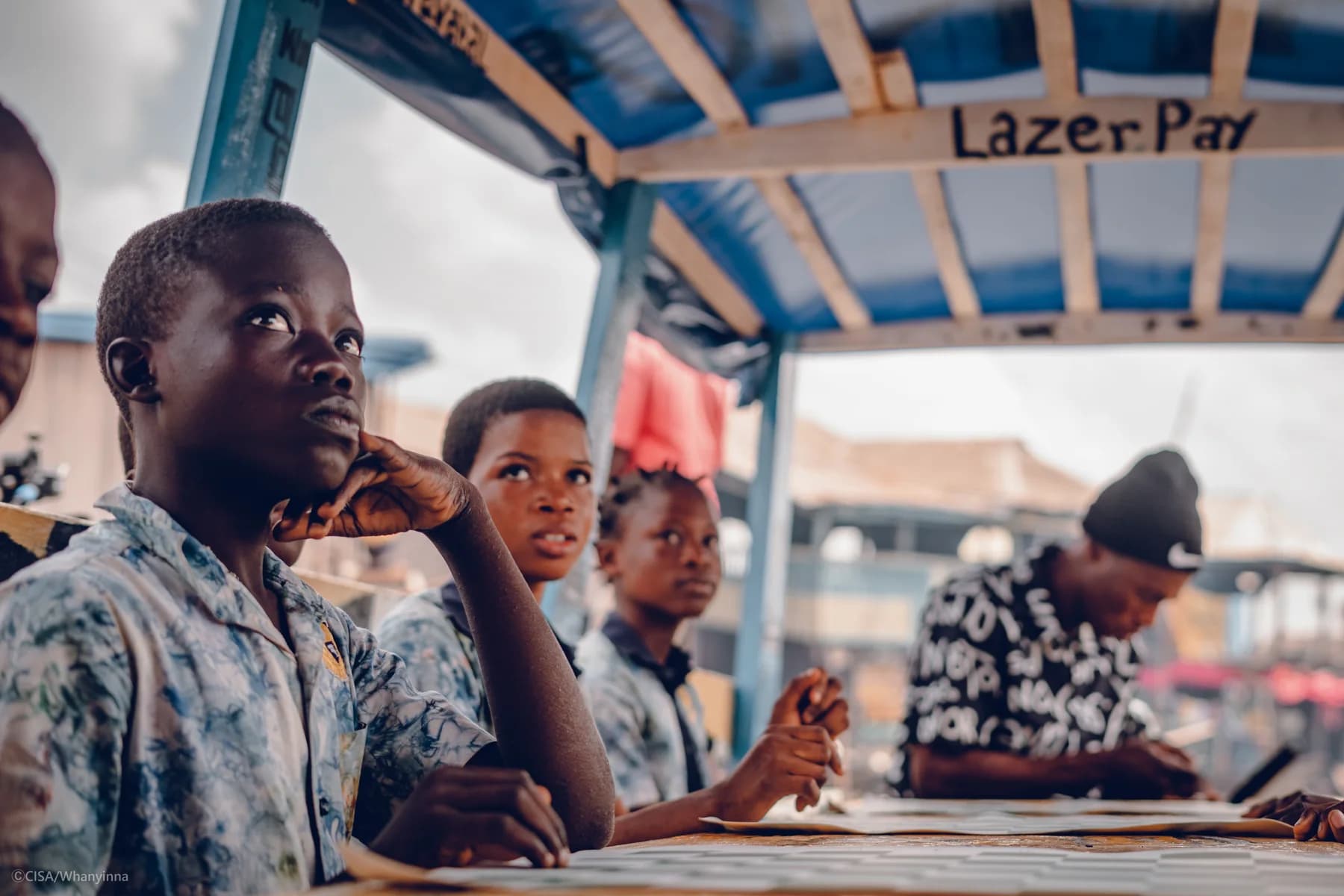 A Chess in Slums lesson in Makoko